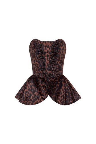 FW25 Faux Leopard Corset N:9063