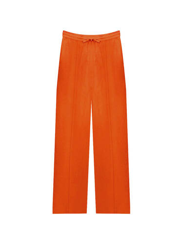 Turuncu Keten Pantolon